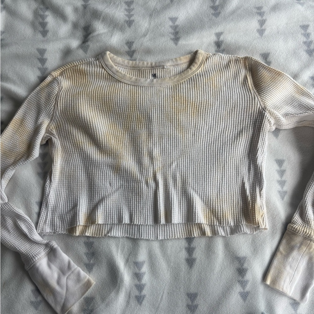 yellow and white pac sun long sleeve